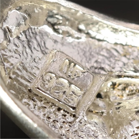 Sterling Silver - NF CHAPAL ZENRAY Flower Tapered Ring Size 7 - 5.5g - Picture 5 of 5